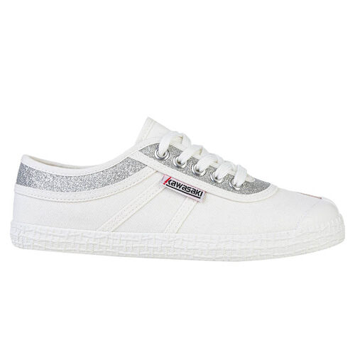 GLITTER CANVAS SHOE - SILVER K194522 8889