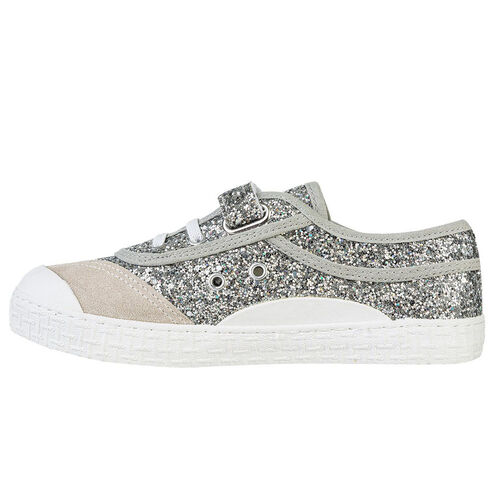 Kawasaki Glitter Kids Shoe W/Elastic K202586 8889 Silver