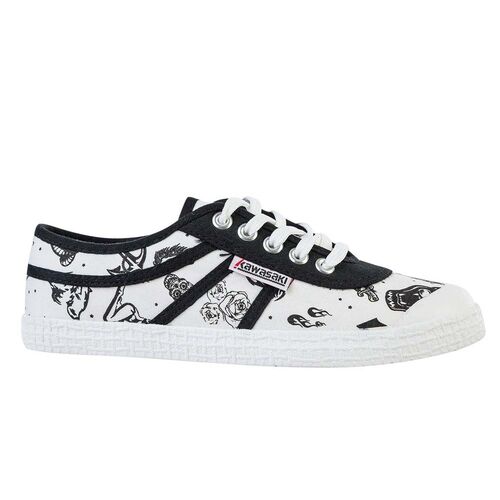 Kawasaki Tattoo Canvas Shoe K202420 1002 White