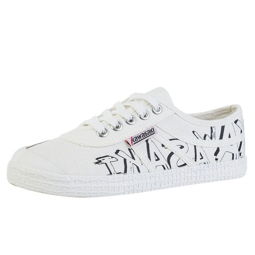 Kawasaki Graffiti Canvas Shoe K202416-ES 1002 White