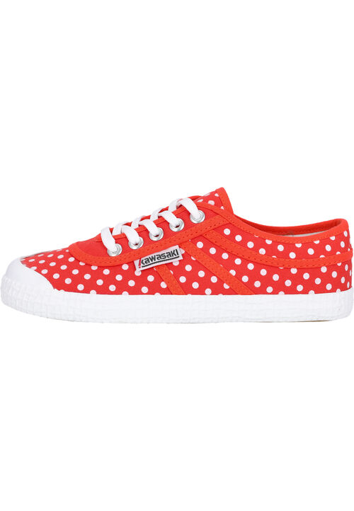 Kawasaki Polka Canvas Shoe K202421-ES 5030 Cherry Tomato