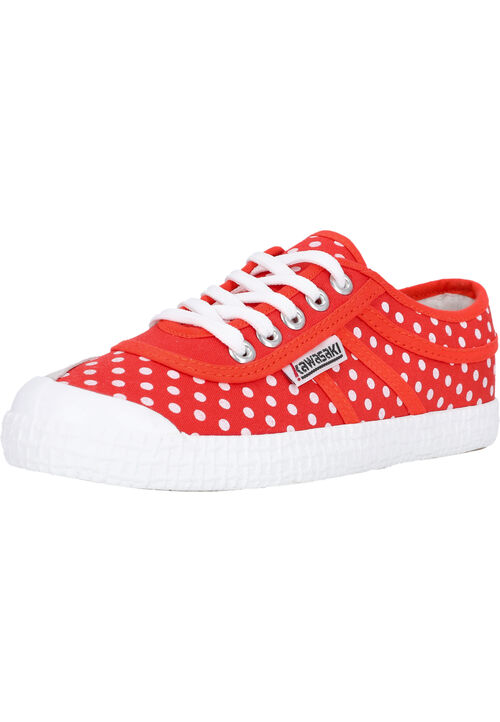 Kawasaki Polka Canvas Shoe K202421-ES 5030 Cherry Tomato