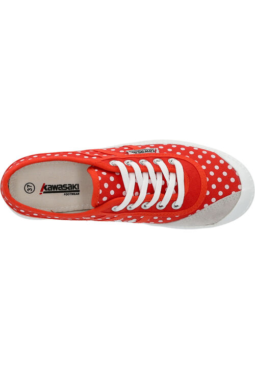 Kawasaki Polka Canvas Shoe K202421-ES 5030 Cherry Tomato