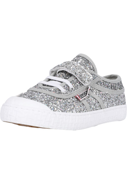 Kawasaki Glitter Kids Shoe W/Elastic K202586-ES 8889 Silver