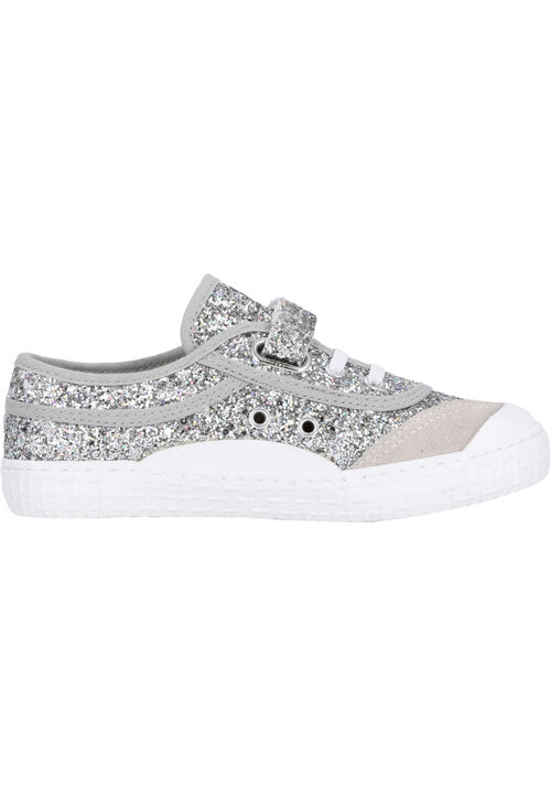 Kawasaki Glitter Kids Shoe W/Elastic K202586-ES 8889 Silver