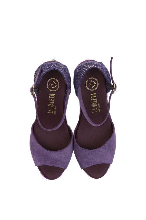 Charlene Peep Toe Morado 38