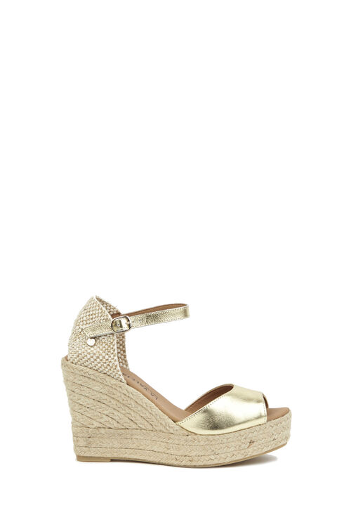 La Valeta Charlene Peep Toe Oro