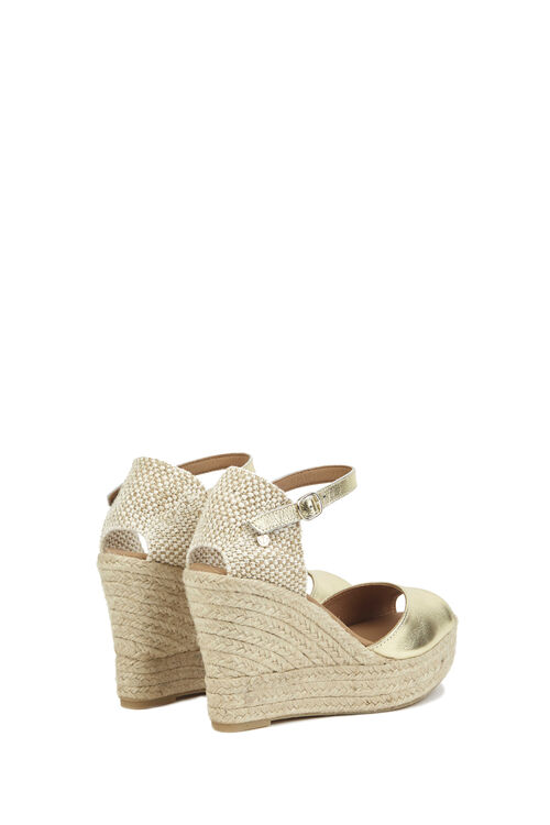 La Valeta Charlene Peep Toe Oro