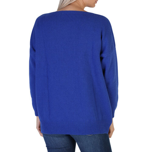 100% Cashmere DBT-FF7 E560-Blue