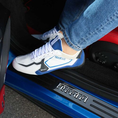 Sparco SP-F7 - White/Blue