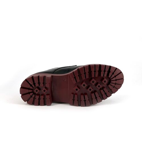 Duca di Morrone Italo - Leather Black/Burgundy