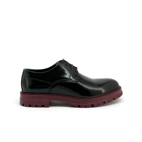 Duca di Morrone Italo - Leather Black/Burgundy