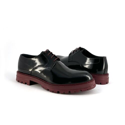 Duca di Morrone Italo - Leather Black/Burgundy