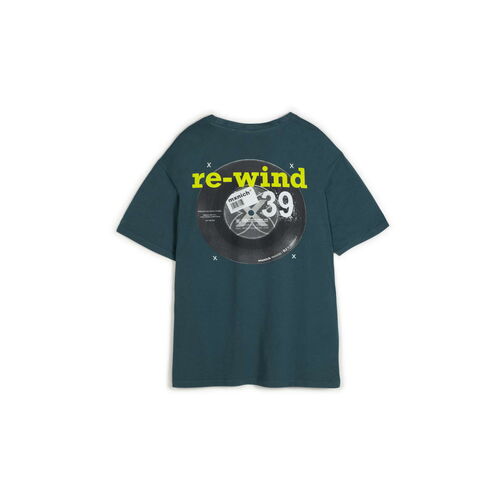 MUNICH T-SHIRT OVERSIZE REWIND PETROLEUM 301