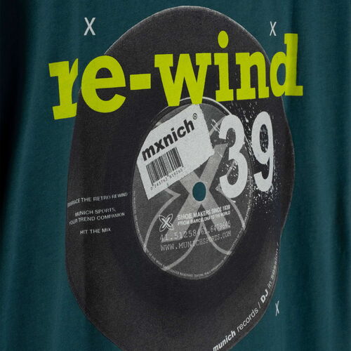 MUNICH T-SHIRT OVERSIZE REWIND PETROLEUM 301